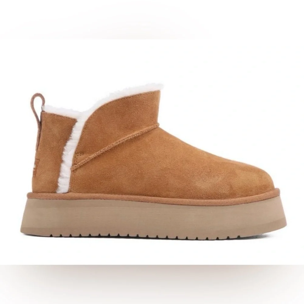 KOOLABURRA By UGG Koola Ultra Mini Platform Boots Womens Size 9 Chestnut Brown